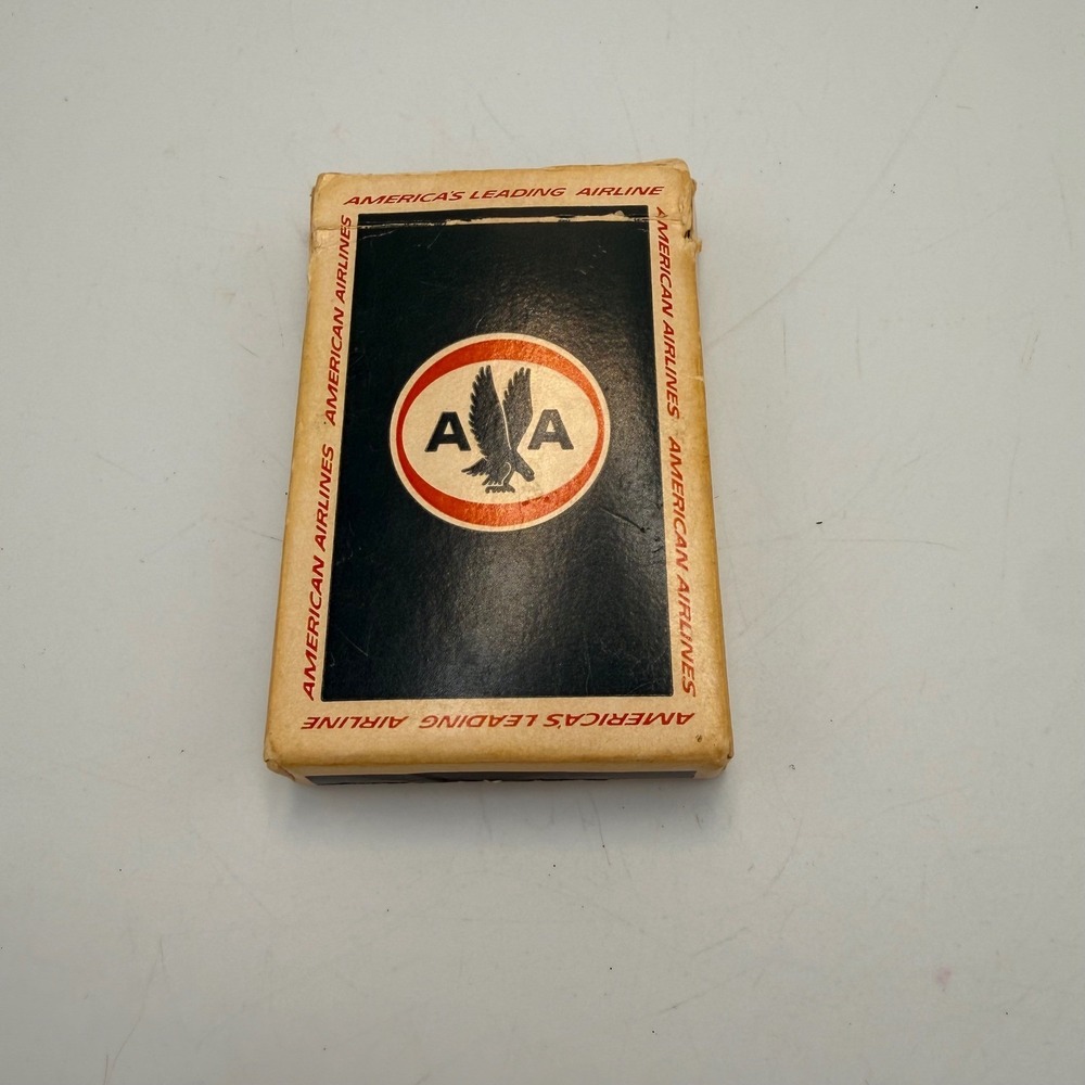 Vintage American Airlines Playing Cards Astrojets Eagle Logo Aviation Deck Fair